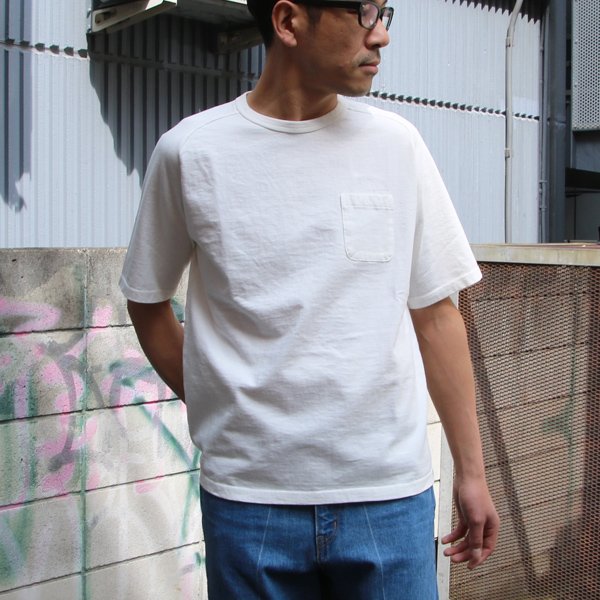画像6: 16/1吊編天竺 ヘムラウンド 胸ポケ付 クルーネック5分袖Tee【MADE IN TOKYO】『東京製』  / Upscape Audience