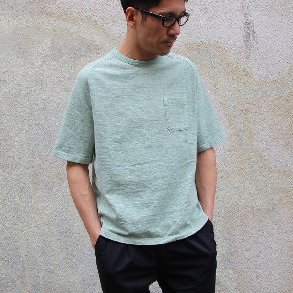 画像8: 16/1吊編天竺 ヘムラウンド 胸ポケ付 クルーネック5分袖Tee【MADE IN TOKYO】『東京製』  / Upscape Audience