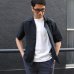 画像6: ソフトリネンコットンキャンバスオープンカラー ルーズフィットシャツ【MADE IN JAPAN】『日本製』/ Upscape Audience