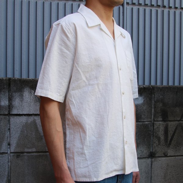画像11: ソフトリネンコットンキャンバスオープンカラー ルーズフィットシャツ【MADE IN JAPAN】『日本製』/ Upscape Audience