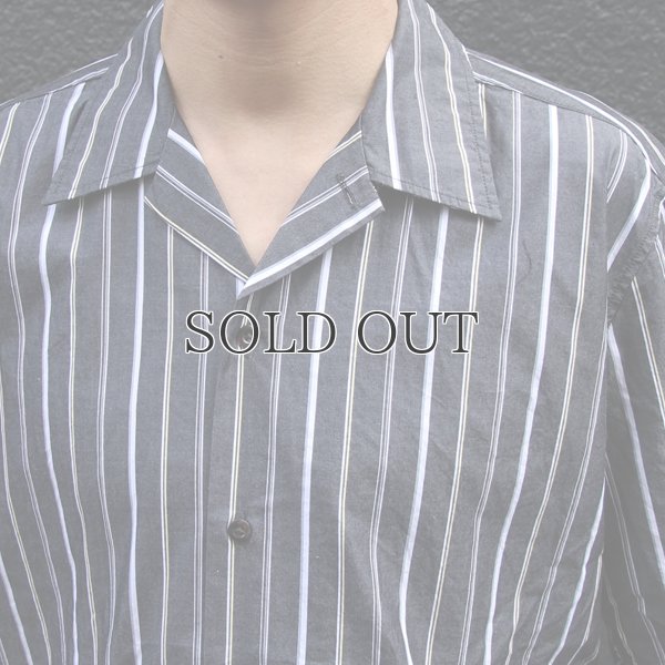 画像12: シルクライク ブロードストライプ オープンカラーシャツJKT『日本製』/ Upscape Audience