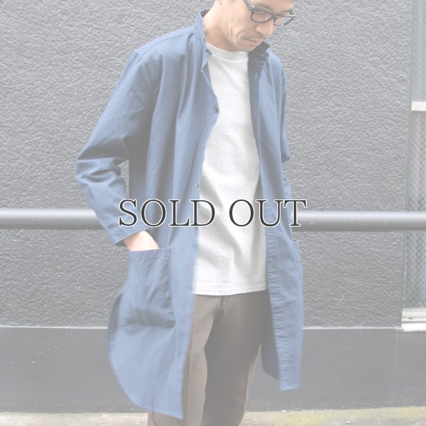 画像5: コットンミニヘリンボーン ポケ付 ローマシャツコート【MADE IN JAPAN】『日本製』/ Upscape Audience