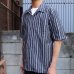 画像5: シルクライク ブロードストライプ オープンカラー ルーズフィットシャツ【MADE IN JAPAN】『日本製』/ Upscape Audience