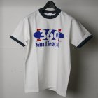 More photos1: 【RE PRICE / 価格改定】360°SPORTS WEAR（スリーシックスティスポーツウェア） "360 LOGO" 6oz米綿丸胴リンガーS/S Tee/ Audience