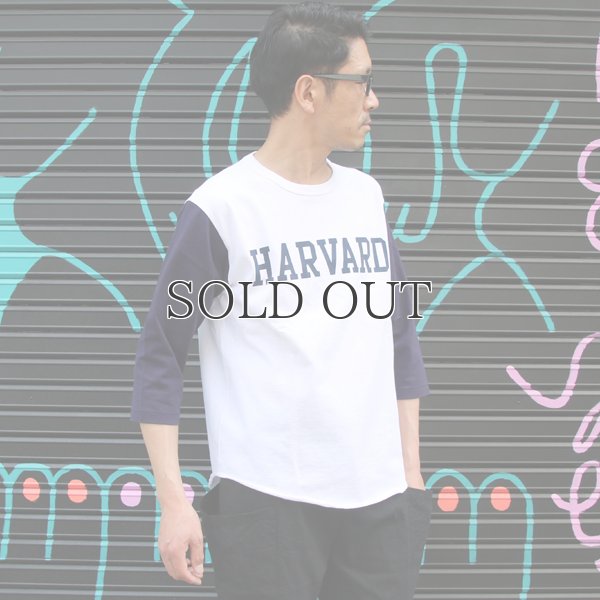 画像5: オールドプリント"HARVARD"ヴィンテージセットインベースボールアンダーTEE / Audience