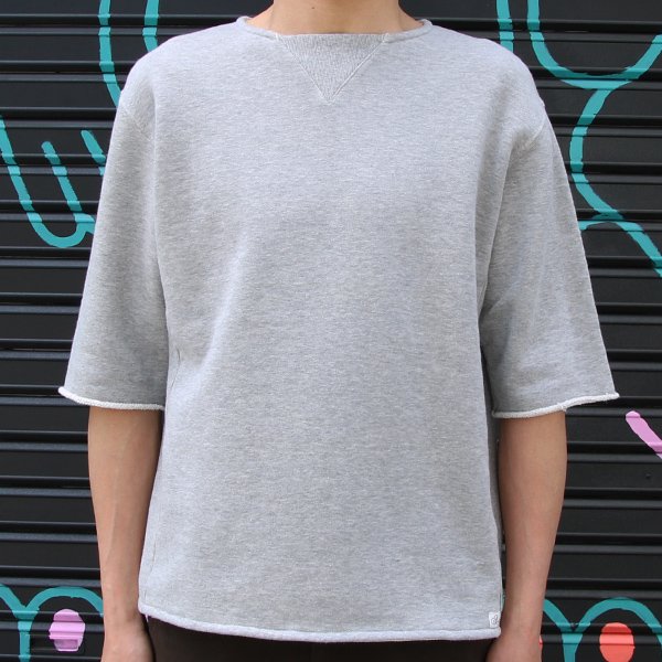 画像20: 30/10吊編裏毛 ガゼットカットオフ 半袖ビッグスウェットT【MADE IN TOKYO】『東京製』/ Upscape Audience