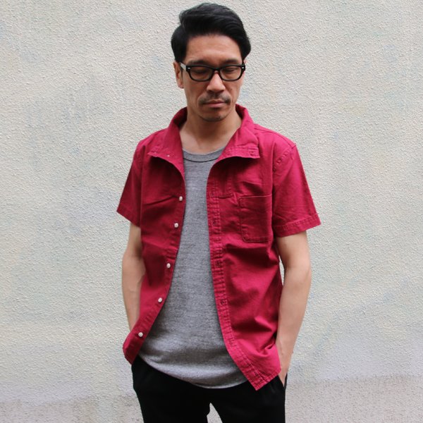 画像7: 【RE PRICE / 価格改定】綿麻スタンドドレス半袖シャツ / Audience