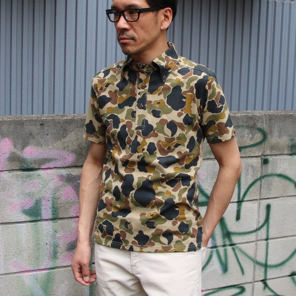 画像7: 【RE PRICE / 価格改定】ダックカモプリント天竺ボタンダウンカラーポロシャツ【MADE IN JAPAN】『日本製』/ Upscape Audience