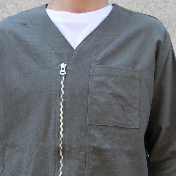 画像29: 【RE PRICE / 価格改定】ソフトリネンキャンバス ARMY ZIP 9分袖 ジャケット『日本製』/ Upscape Audience