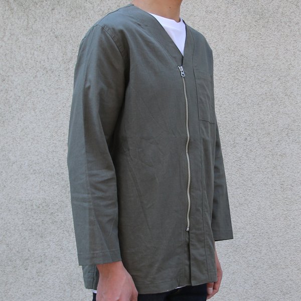 画像28: 【RE PRICE / 価格改定】ソフトリネンキャンバス ARMY ZIP 9分袖 ジャケット『日本製』/ Upscape Audience