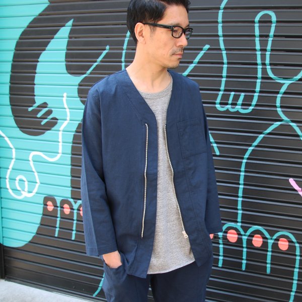 画像22: 【RE PRICE / 価格改定】ソフトリネンキャンバス ARMY ZIP 9分袖 ジャケット『日本製』/ Upscape Audience