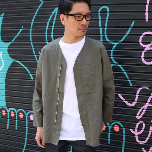 画像21: 【RE PRICE / 価格改定】ソフトリネンキャンバス ARMY ZIP 9分袖 ジャケット『日本製』/ Upscape Audience