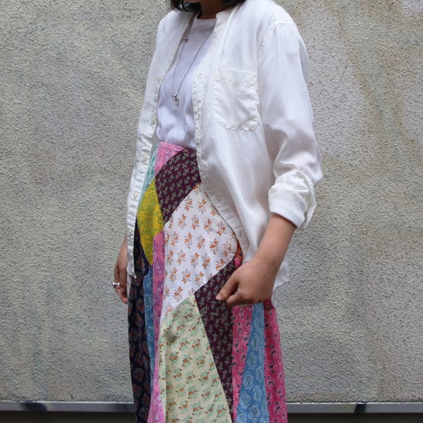 画像3: Vネックバンドカラーテンセル長袖_Shirts[Lady's] 【MADE IN JAPAN】『日本製』/ Upscape Audience