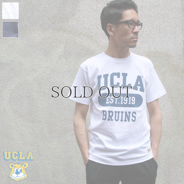 画像1: 6.2oz丸胴UCLA"EST1919"オールドプリントTEE / Audience