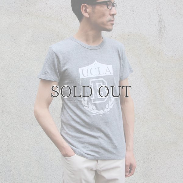 画像13: UCLA"UCLA B"エンブレム三素材混カレッジプリント半袖クルーネックTシャツ / Audience
