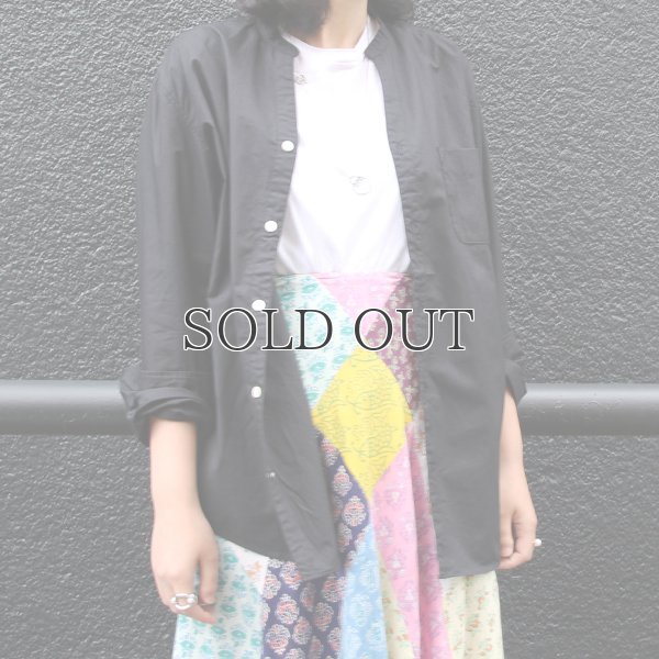 画像2: 【RE PRICE / 価格改定】タイプライターVネックバンドカラー長袖_Shirts【MADE IN JAPAN】『日本製』/ Upscape Audience