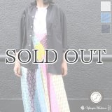 【RE PRICE / 価格改定】タイプライターVネックバンドカラー長袖_Shirts【MADE IN JAPAN】『日本製』/ Upscape Audience