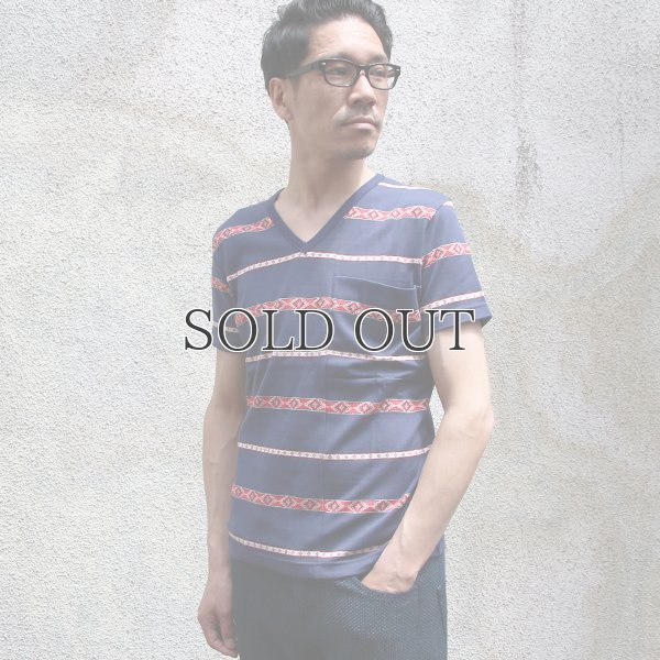 画像6: 【RE PRICE / 価格改定】ネオトライバルジャガードBIGポケットVネックカットソー【MADE IN JAPAN】 / Upscape Audience