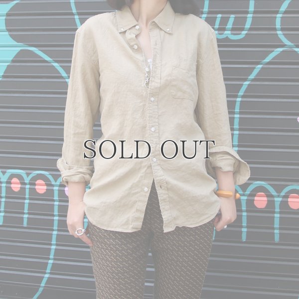 画像4: 【RE PRICE / 価格改定】"Hardmans"リネン ボタンダウン L/S シャツ［Lady's］『日本製』/ Upscape Audience