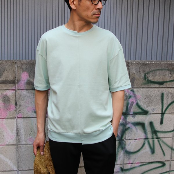 画像9: 【RE PRICE/価格改定】コーマ天竺アシンメトリークルーネック半袖オーバーサイズスウェットTee【MADE IN JAPAN】『日本製』/ Upscape Audience