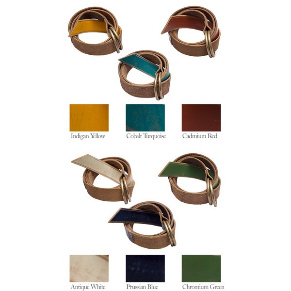 画像8: ペインターリングレザーベルト / Pieroglyph