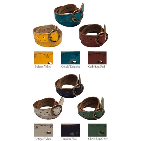 画像7: スタースタンプレザーベルト / Pieroglyph