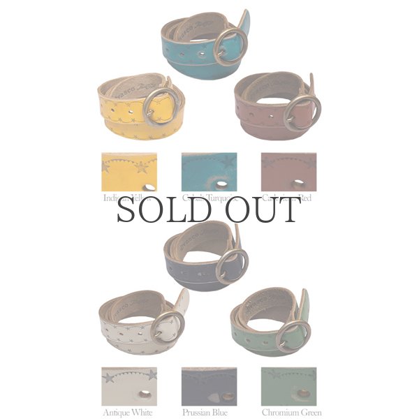 画像7: スタースタンプレザーベルト / Pieroglyph