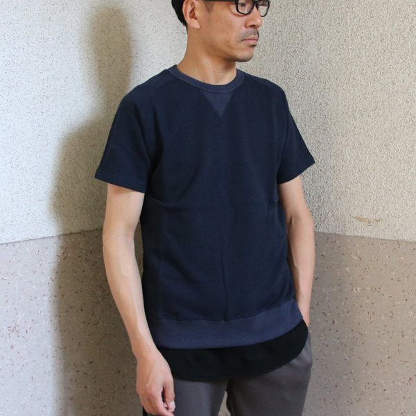 画像8: 【RE PRICE/価格改定】裏毛 ガゼット サドルショルダー S/Sスウェット【MADE IN JAPAN】『日本製』/ Upscape Audience