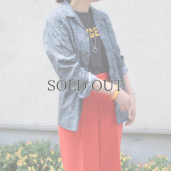 画像5: サラサ柄コットンクロス　オープンカラーL/Sシャツ【MADE IN JAPAN】『日本製』/ Upscape Audience