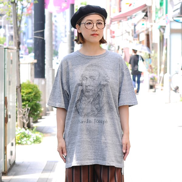 画像2: 16/1吊編天竺 C/N Haydn Joseph プリント S/S Tee【MADE IN TOKYO】『東京製』/ Upscape Audience