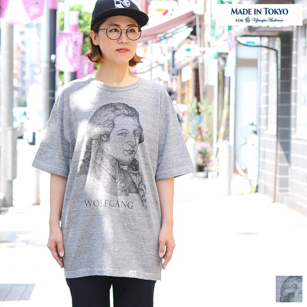 画像1: 16/1吊編天竺 C/N Wolfgang プリント S/S Tee【MADE IN TOKYO】『東京製』/ Upscape Audience