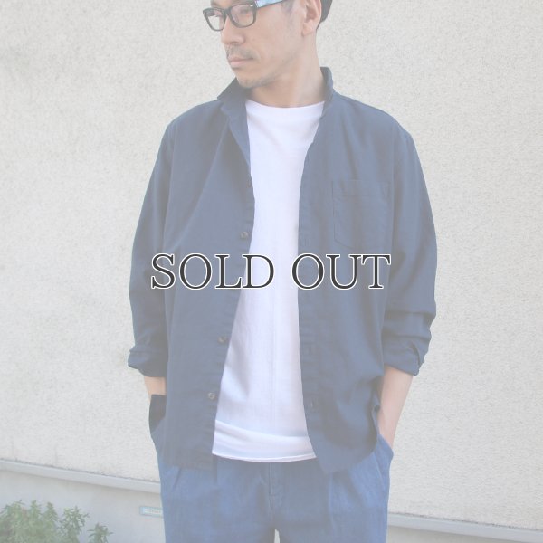 画像9: ソフトリネンコットンキャンバス スタンドスモールカラー9/S シャツジャケット【MADE IN JAPAN】『日本製』/ Upscape Audience
