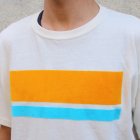 More photos1: Riding High / CULTURE FLOCKY PRINT S/S TEE(SURF BORDER)【MADE IN JAPAN】『日本製』