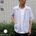 画像1: シルクライク ブロードストライプ オープンカラーシャツJKT『日本製』/ Upscape Audience (1)