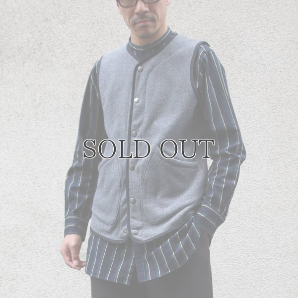 画像9: 【ボンバーヒート】爆暖TWEED スナップベスト『日本製』【MADE IN JAPAN】 / Upscape Audience