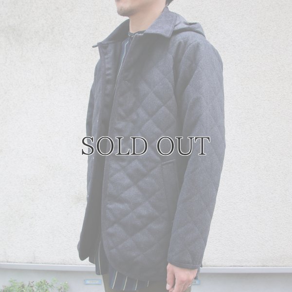 画像11: 610gウールメルトン 脱着フード付 キルティングジャケット 【送料無料】 / Audience