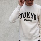 More photos1: Riding High / フロッキープリントCrew Sweat L/S(R193-0306)【MADE IN JAPAN】【送料無料】