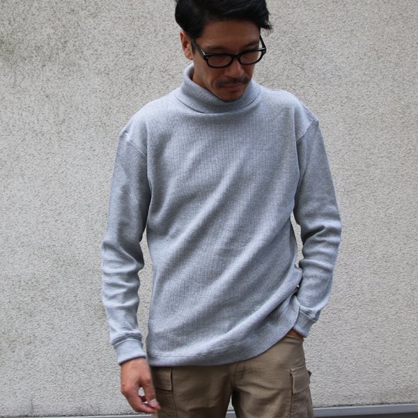 画像11: 度詰ワッフル タートルネック フィンガーホール L/S【MADE IN JAPAN】『日本製』/ Upscape Audience