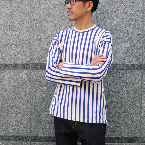 画像6: Basque10オンス（バスク天竺）ストライプ 長袖 Tee 【MADE IN JAPAN】『日本製』 / Upscape Audience