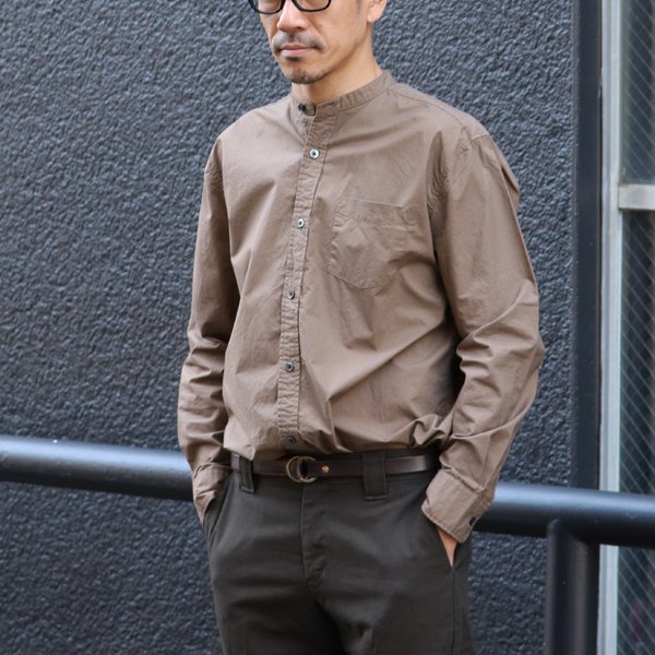 画像14: 【RE PRICE/価格改定】タイプライターバンドカラーオーバーサイズL/Sシャツ【MADE IN JAPAN】『日本製』/ Upscape Audience