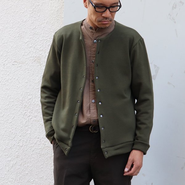 画像4: ボンバーヒート爆暖裏起毛ノーカラースナップジャケット【MADE IN JAPAN】『日本製 / Upscape Audience