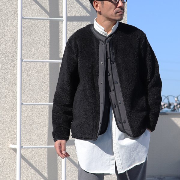 画像12: 【Lanificio Becagli（ベッカリー）】トスカーナボア スナップジャケット【MADE IN JAPAN】『日本製』【送料無料】/ Upscape Audience