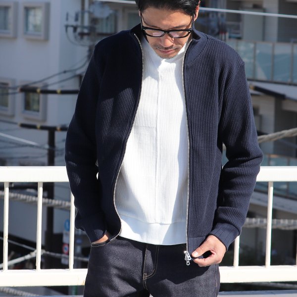 画像6: 【RE PRICE/価格改定】ビッグワッフル リブトップ ニットソー ジャケット【MADE IN JAPAN】『日本製』 / Upscape Audience