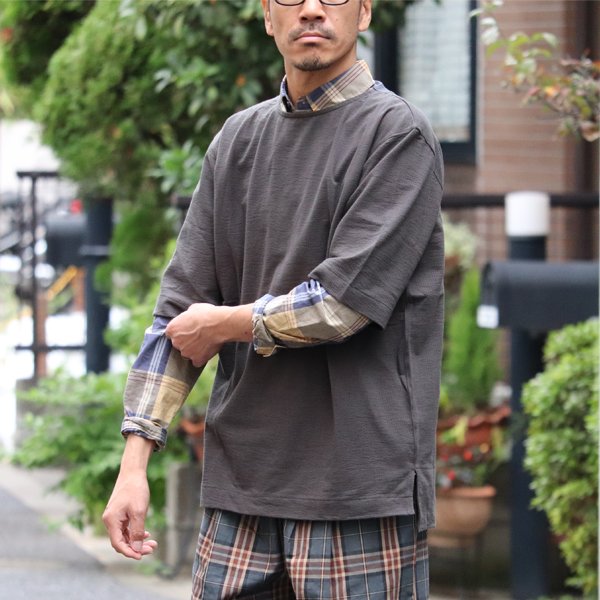 画像9: 【RE PRICE/価格改定】コットンシアサッカー天竺 ビック ハーフスリーブTee『日本製』Upscape Audience