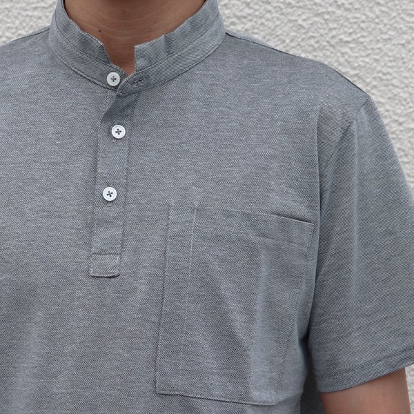 画像22: Sorbtekカノコ スモールスタンドカラー Bigポケット ポロシャツ【MADE IN JAPAN】『日本製』/ Upscape Audience