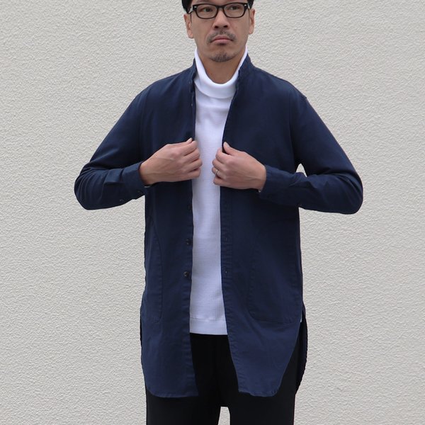 画像14: グリストーンW 高密度オックスストレッチ ローマシャツコート【MADE IN JAPAN】『日本製』/ Upscape Audience