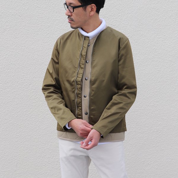 画像10: 【RE PRICE / 価格改定】ヴィンテージナイロンツイル ノーカラーJacket【MADE IN JAPAN】『日本製』  / Upscape Audience