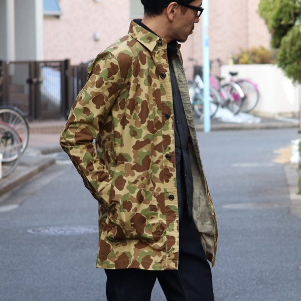 画像9: 【RE PRICE / 価格改定】カモ柄プリントツイルアトリエコート【MADE IN JAPAN】『日本製』/ Upscape Audience