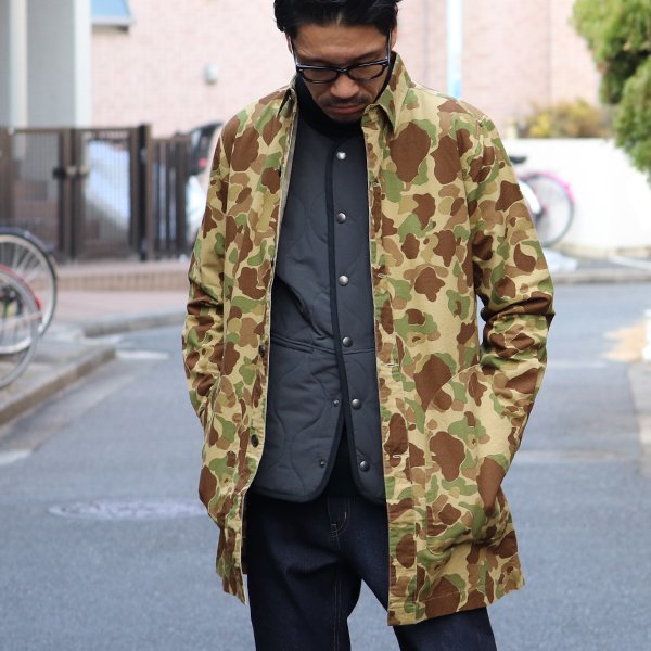 画像10: 【RE PRICE / 価格改定】カモ柄プリントツイルアトリエコート【MADE IN JAPAN】『日本製』/ Upscape Audience