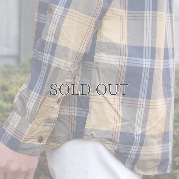 画像17: タイプライター 大判チェック ルーズFIT 裏前立 レギュラーカラー L/Sシャツ【MADE IN JAPAN】『日本製』/ Upscape Audience